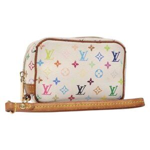 LOUIS VUITTON Monogram Multicolor Trousse Wapity White